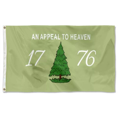 An Appeal To Heaven 1776 OLIVE Green flag 3x5ft banner man cave