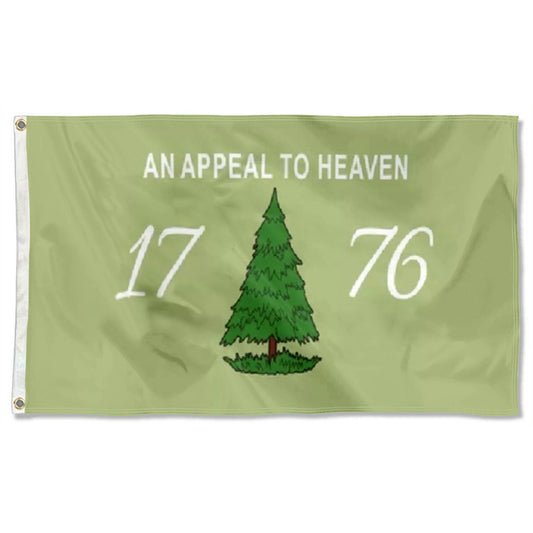 An Appeal To Heaven 1776 OLIVE Green flag 3x5ft banner man cave