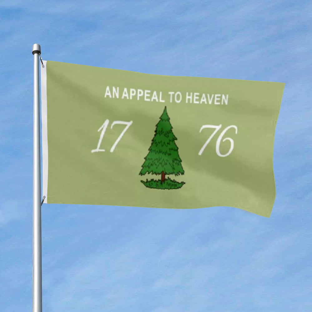 An Appeal To Heaven 1776 OLIVE Green flag 3x5ft banner man cave