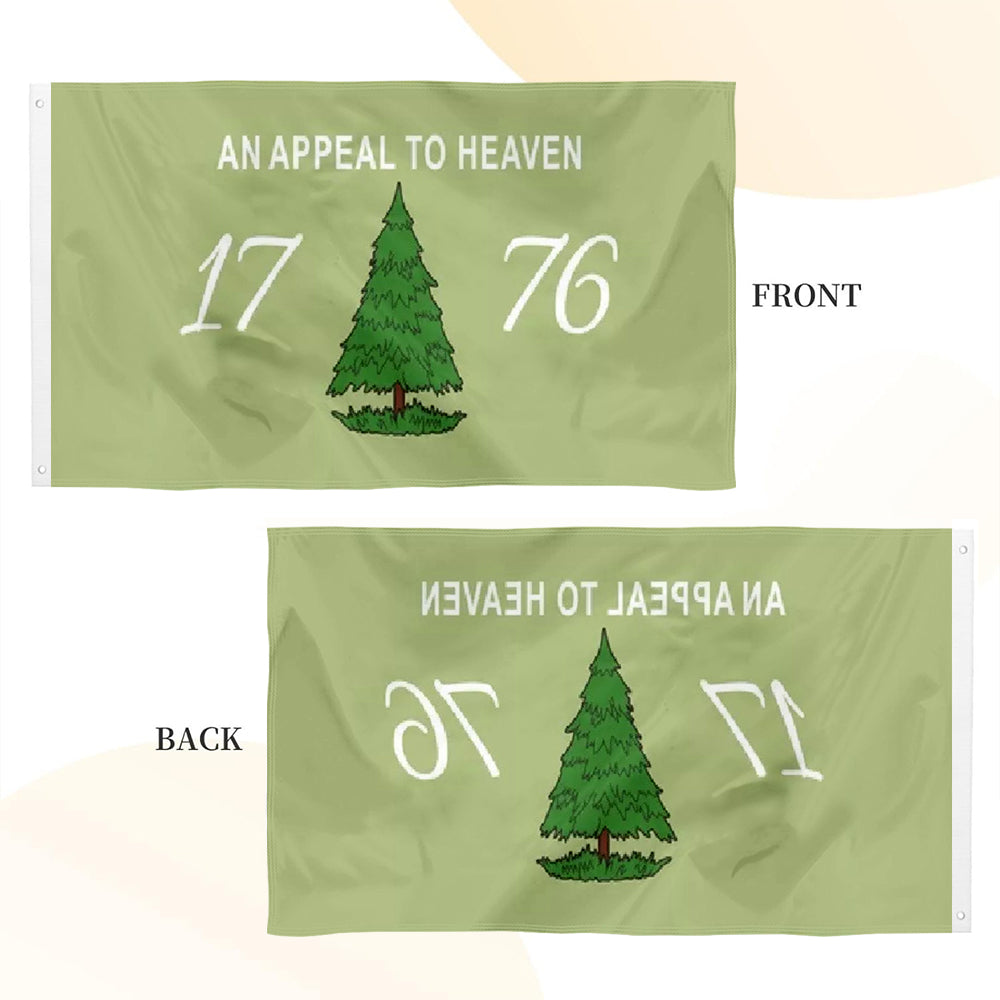 An Appeal To Heaven 1776 OLIVE Green flag 3x5ft banner man cave