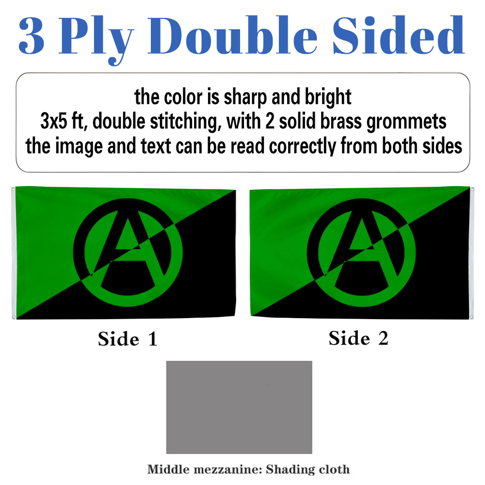 Anarchist / Anarchy flag 3x5ft banner man cave