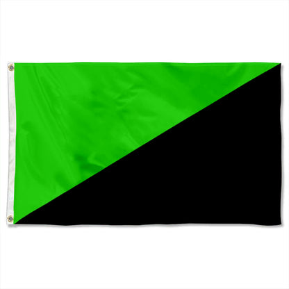 Anarcho-Primitivism, Green Anarchism flag 3x5ft banner man cave