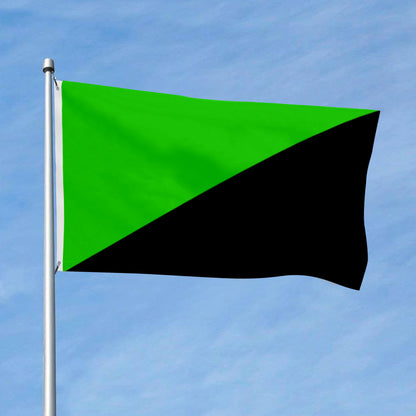 Anarcho-Primitivism, Green Anarchism flag 3x5ft banner man cave