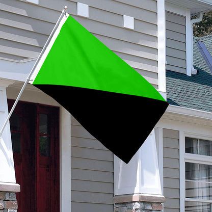 Anarcho-Primitivism, Green Anarchism flag 3x5ft banner man cave