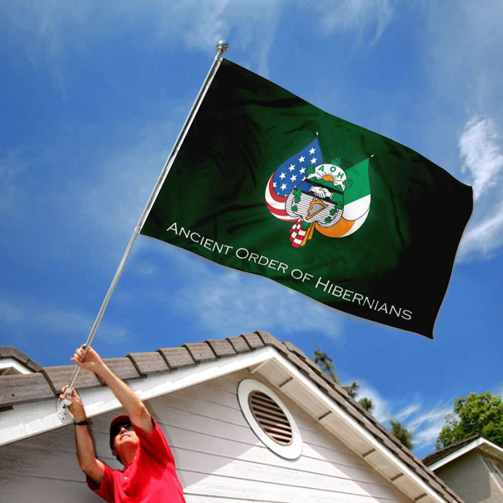 Ancient Order of Hibernians Irish Catholic Fraternal Organization flag 3x5ft banner man cave