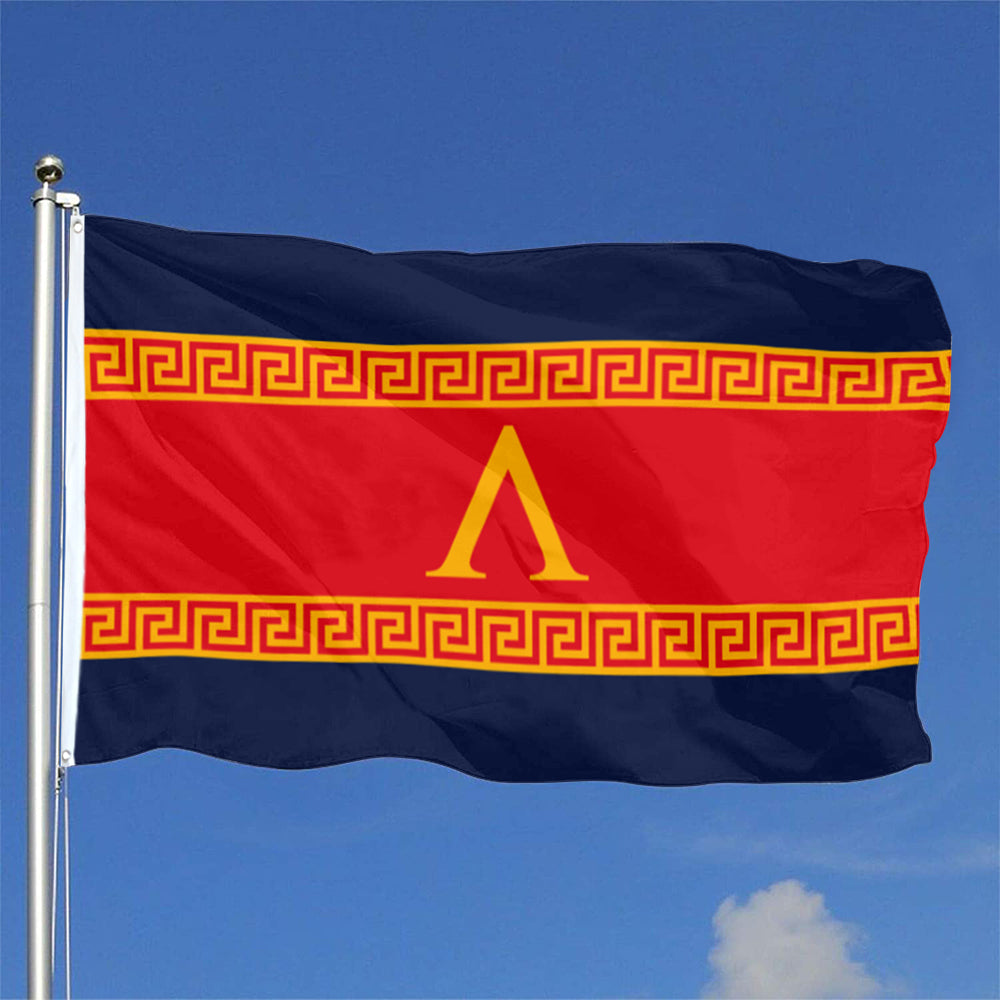 Ancient Style Red Sparta flag 3x5ft banner man cave