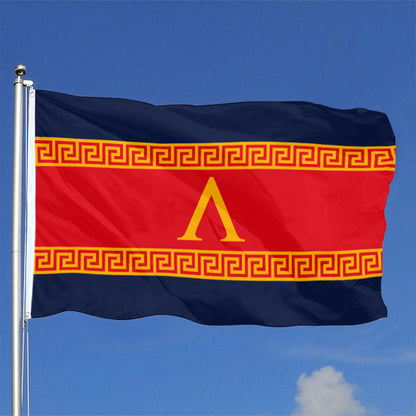 Ancient Style Red Sparta flag 3x5ft banner man cave