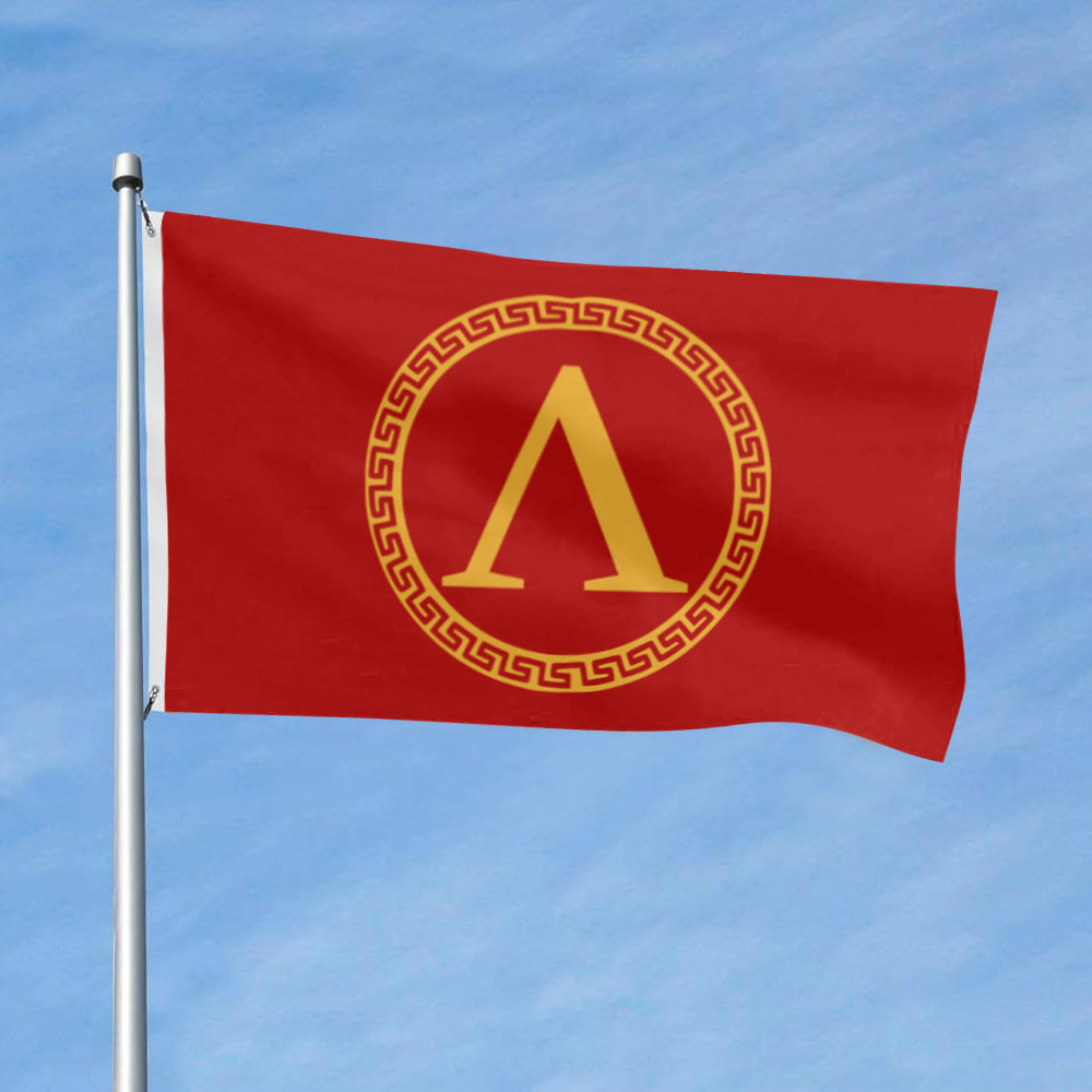 Ancient Style Red Sparta flag 3x5ft banner man cave