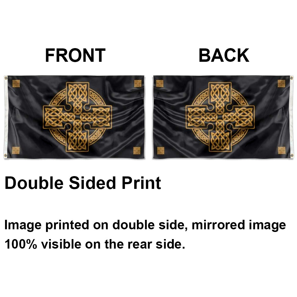 Ancient Celtic Cross flag 3x5ft banner man cave