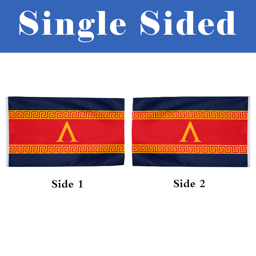 Ancient Style Red Sparta flag 3x5ft banner man cave