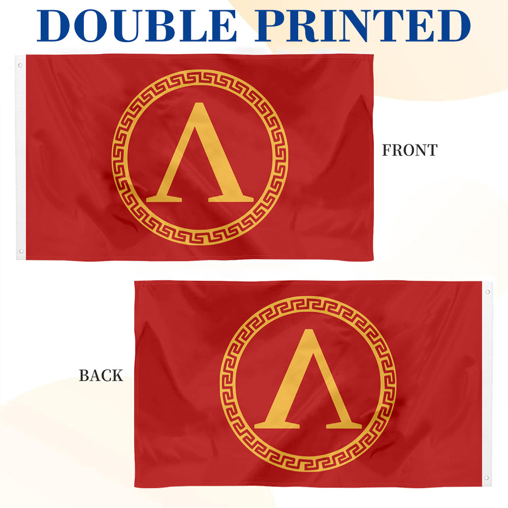 Ancient Style Red Sparta flag 3x5ft banner man cave