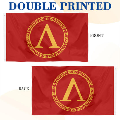 Ancient Style Red Sparta flag 3x5ft banner man cave
