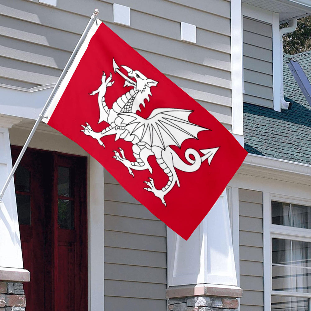 Wales Red Dragon flag 3x5ft banner man cave