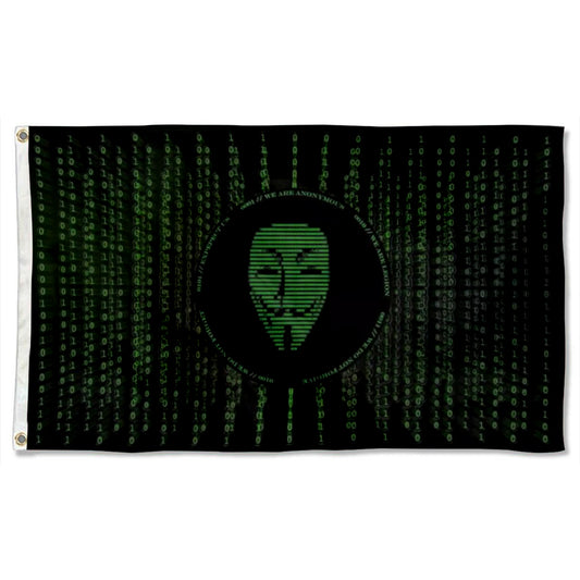 Anonymous Guy Fawkes Hacker Hacktivists flag 3x5ft banner man cave