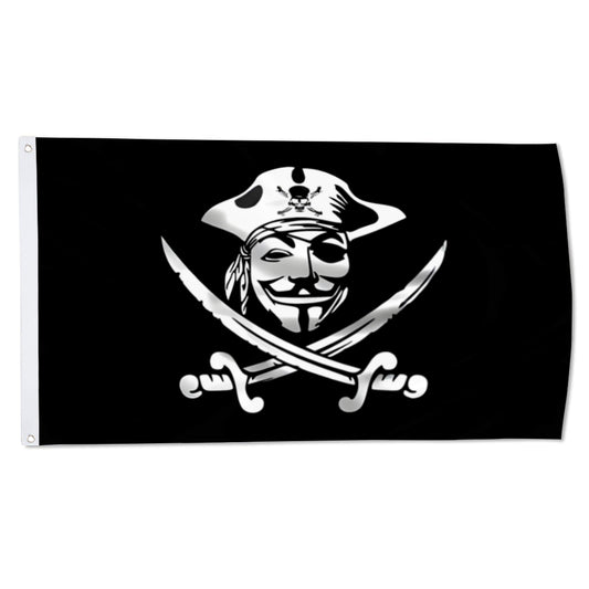 Anonymous Jolly Roger Pirate flag 3x5ft banner man cave