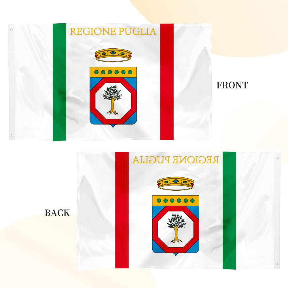 Apulia flag, Italy flags 3x5ft banner man cave