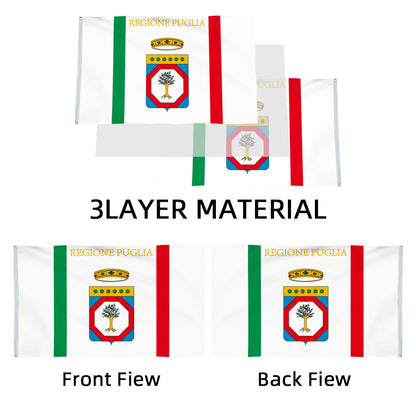 Apulia flag, Italy flags 3x5ft banner man cave