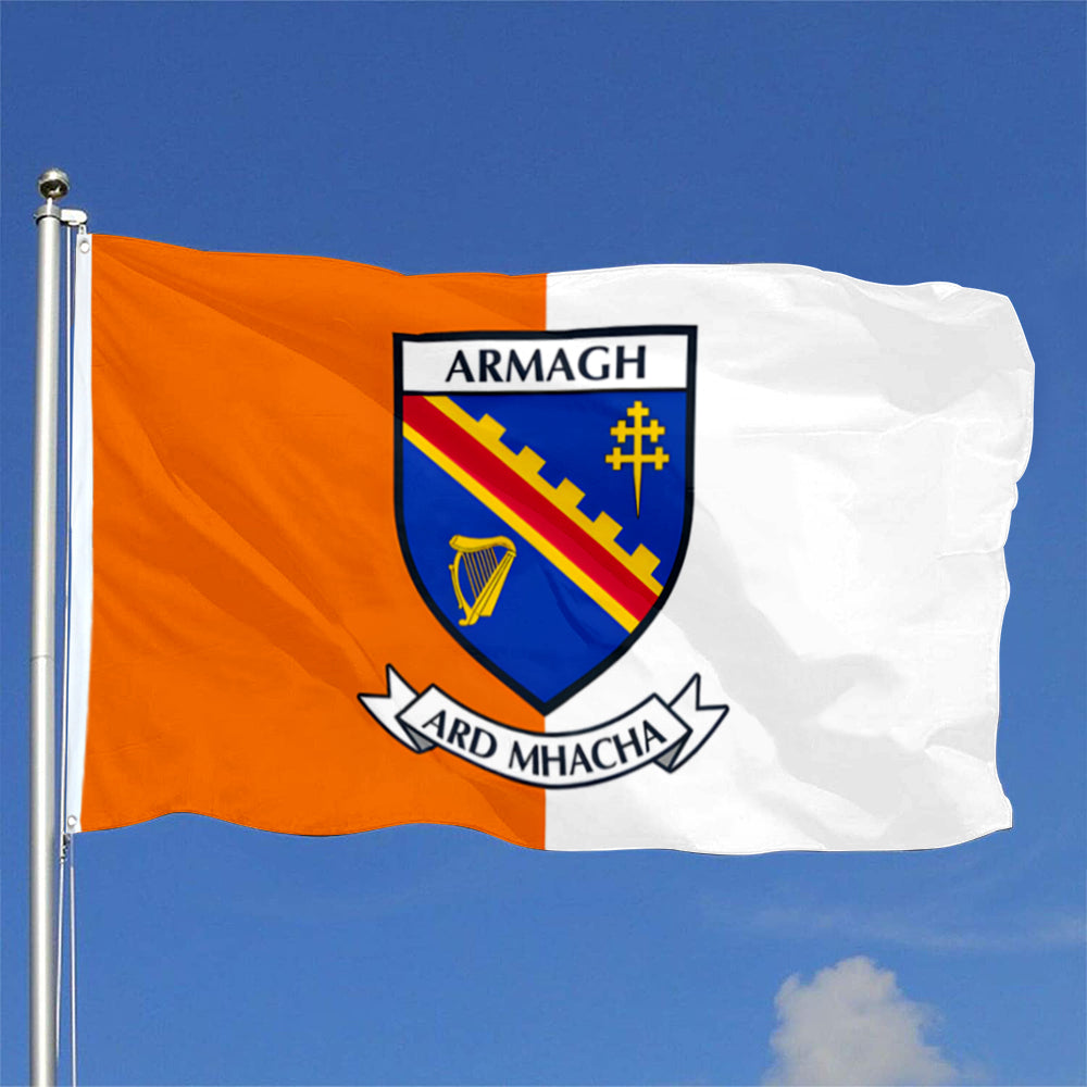 Armagh County Coat of Arms Ireland flag 3x5ft banner man cave