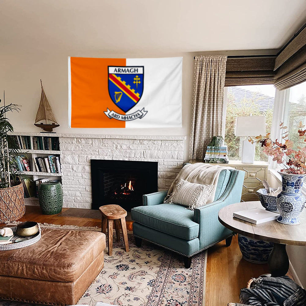 Armagh County Coat of Arms Ireland flag 3x5ft banner man cave