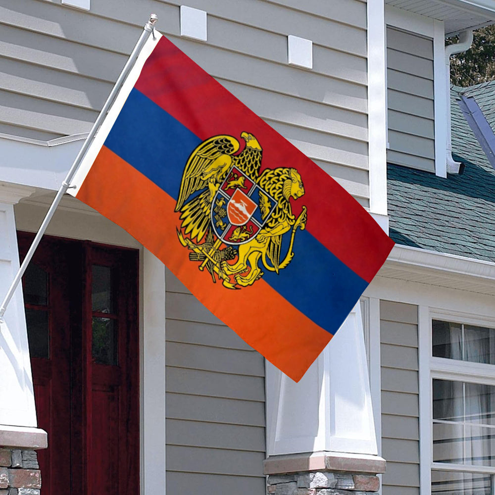 Armenian Coat of Arms flag Country Armenia National Crest Eagle flags 3x5ft banner man cave