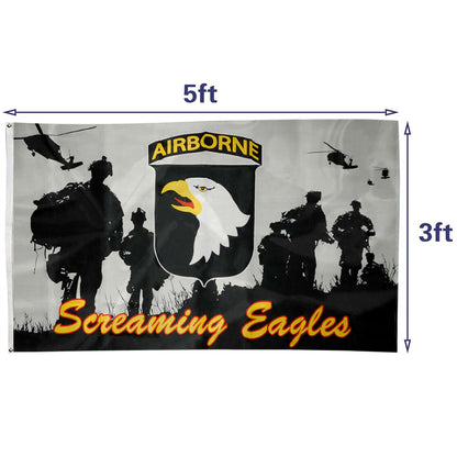 Army 101st Airborne Screaming Eagles Soldiers flag 3x5ft banner man cave