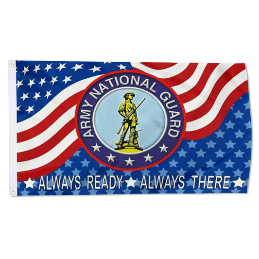 Army National Guard Emblem USA PRINTED flag 3x5ft banner man cave