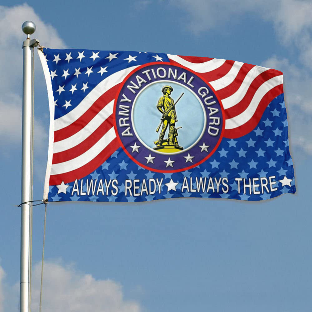 Army National Guard Emblem USA PRINTED flag 3x5ft banner man cave