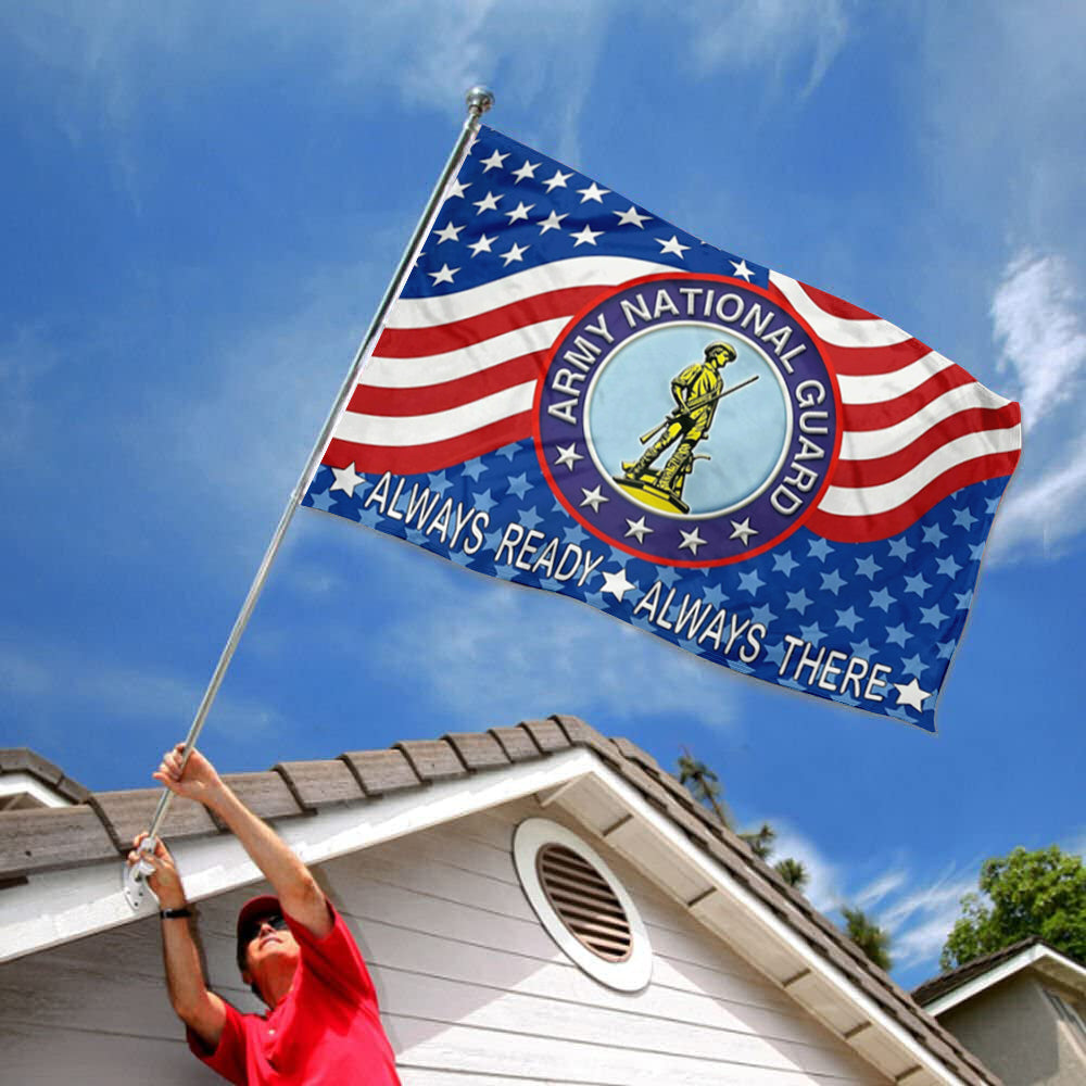 Army National Guard Emblem USA PRINTED flag 3x5ft banner man cave