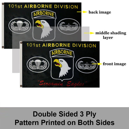 Army 101st Airborne Division Screamin Eagles flag 3x5ft banner man cave