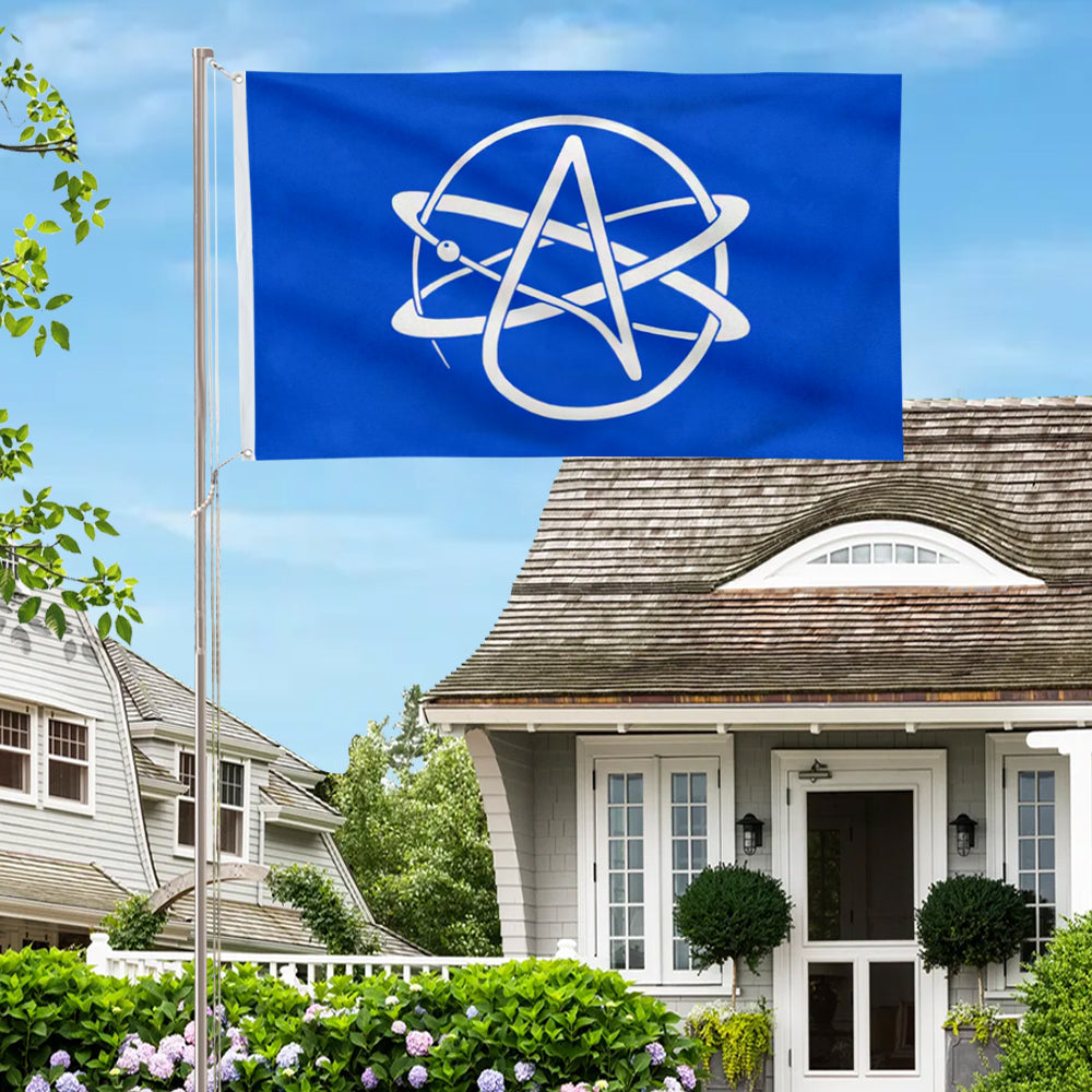 Atheist flag 3x5ft banner man cave