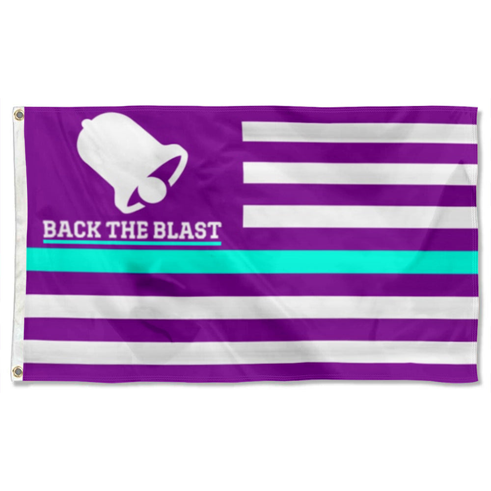"Back The Blast" Baja Blast flag 3x5ft banner man cave