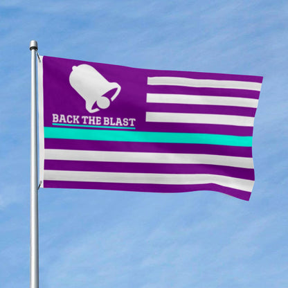 "Back The Blast" Baja Blast flag 3x5ft banner man cave
