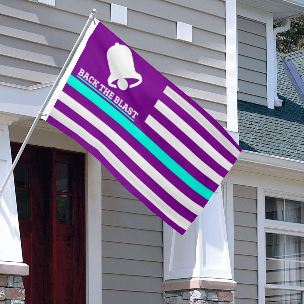 "Back The Blast" Baja Blast flag 3x5ft banner man cave