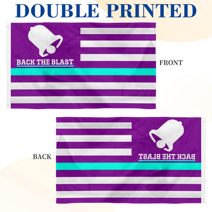 "Back The Blast" Baja Blast flag 3x5ft banner man cave