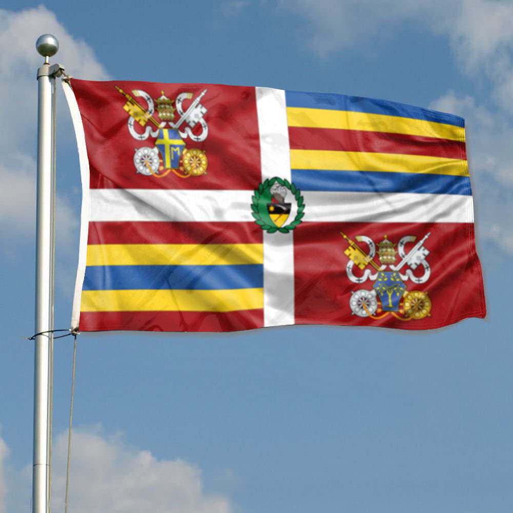 Bandera Guardia Vatica JP II flag 3x5ft banner man cave