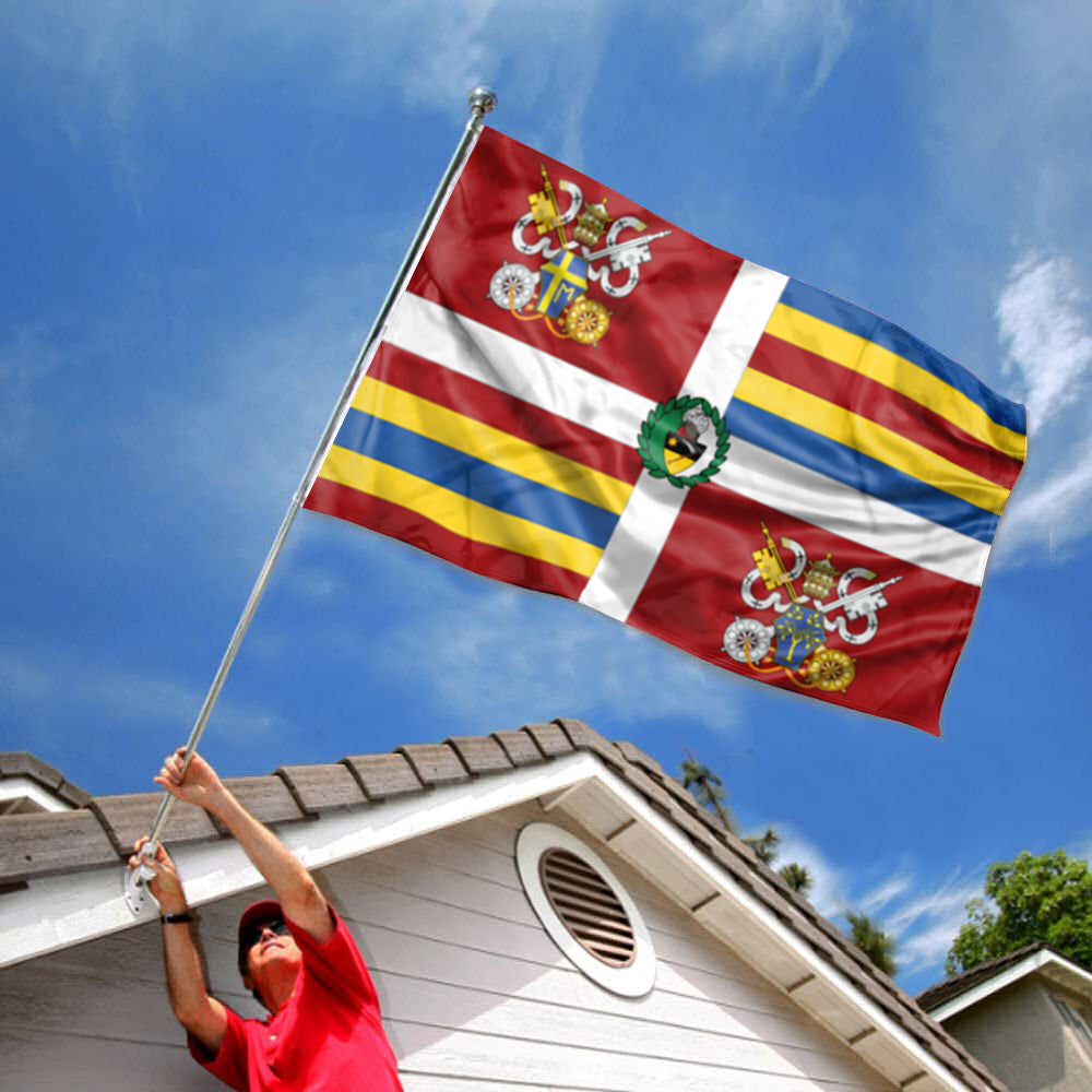 Bandera Guardia Vatica JP II flag 3x5ft banner man cave