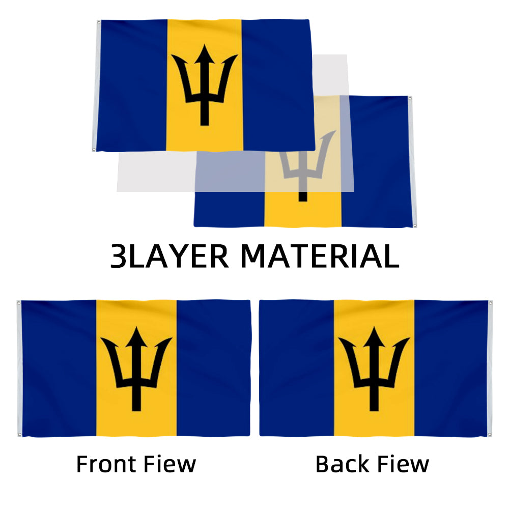 Barbados flag 3x5ft banner man cave