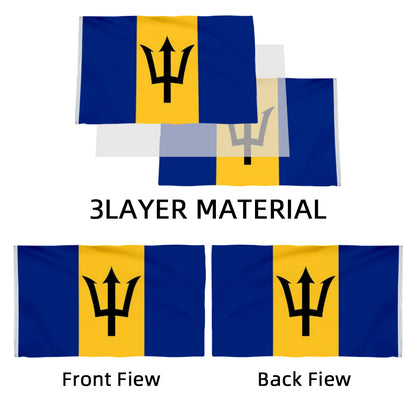 Barbados flag 3x5ft banner man cave