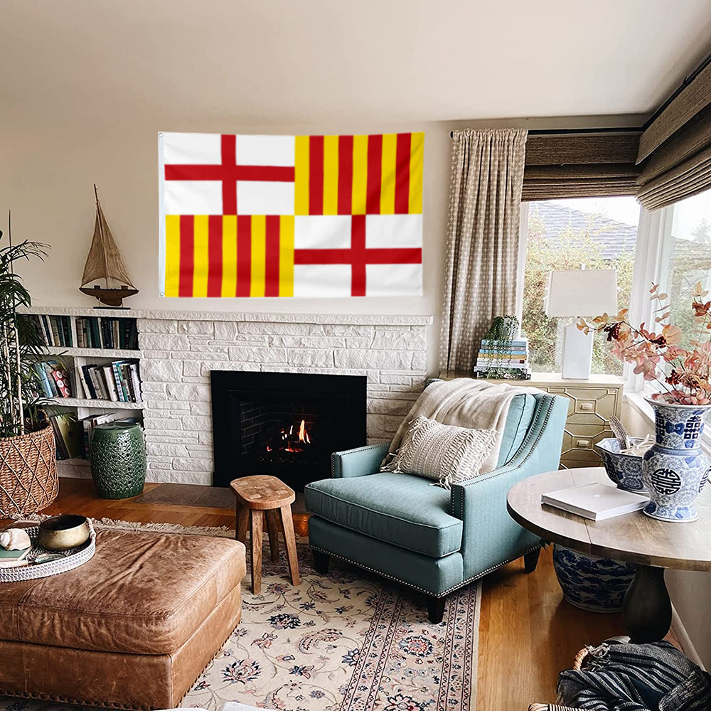 Barcelona City flag 3x5ft banner man cave