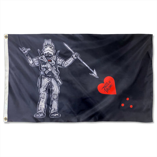 Battle Tribe Black Beard flag 3x5ft banner man cave
