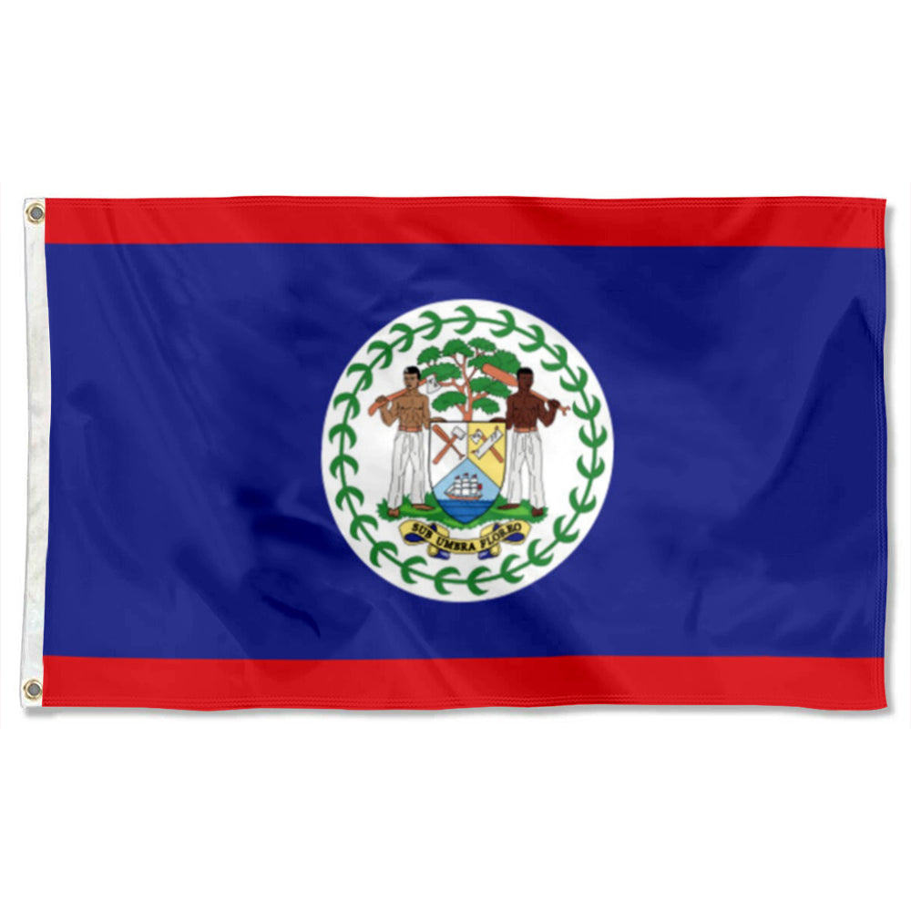 Belize flag 3x5ft banner man cave