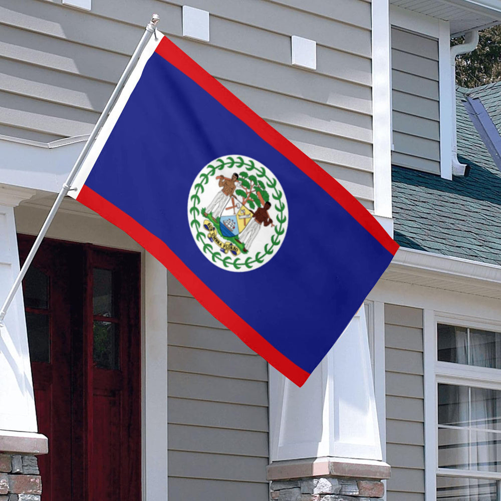 Belize flag 3x5ft banner man cave