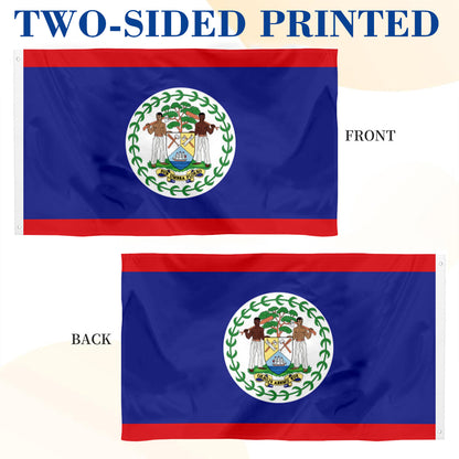 Belize flag 3x5ft banner man cave