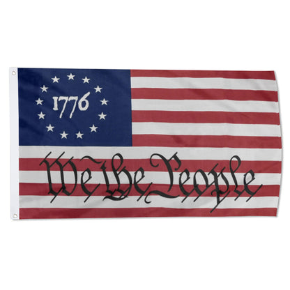 Betsy Ross 1776 We The People RWB flag 3x5ft banner man cave
