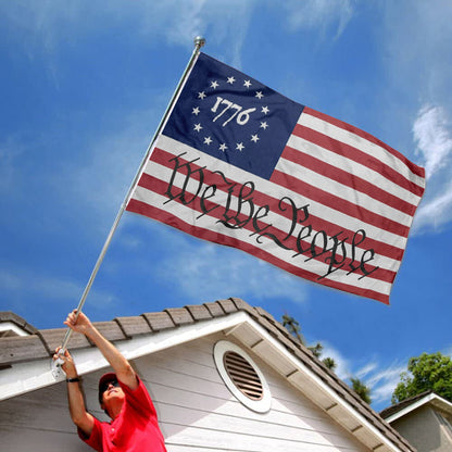 Betsy Ross 1776 We The People RWB flag 3x5ft banner man cave