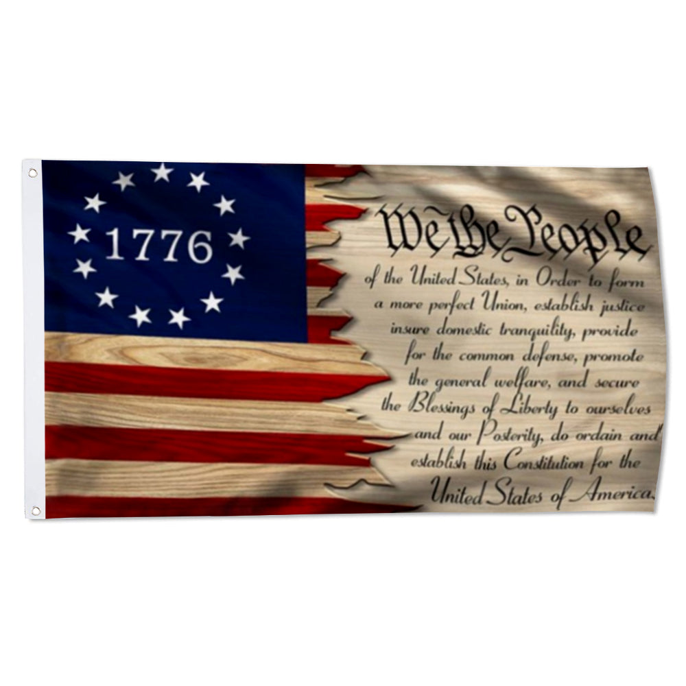 Betsy Ross We The People 1776 US Constitution flag 3x5ft banner man cave