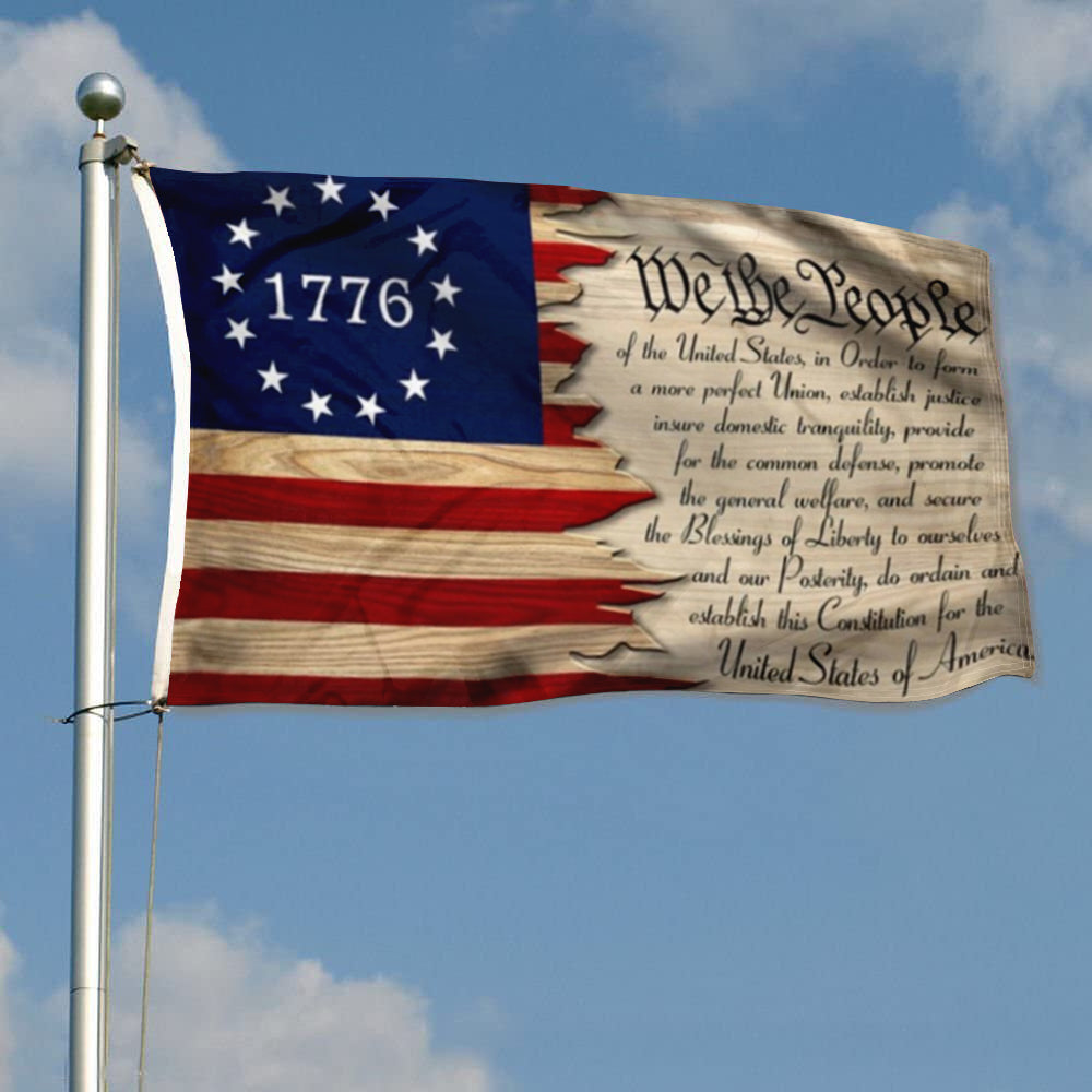 Betsy Ross We The People 1776 US Constitution flag 3x5ft banner man cave