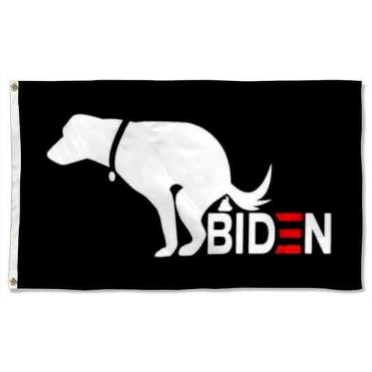 Biden Dog Crap B America flag 3x5ft banner man cave