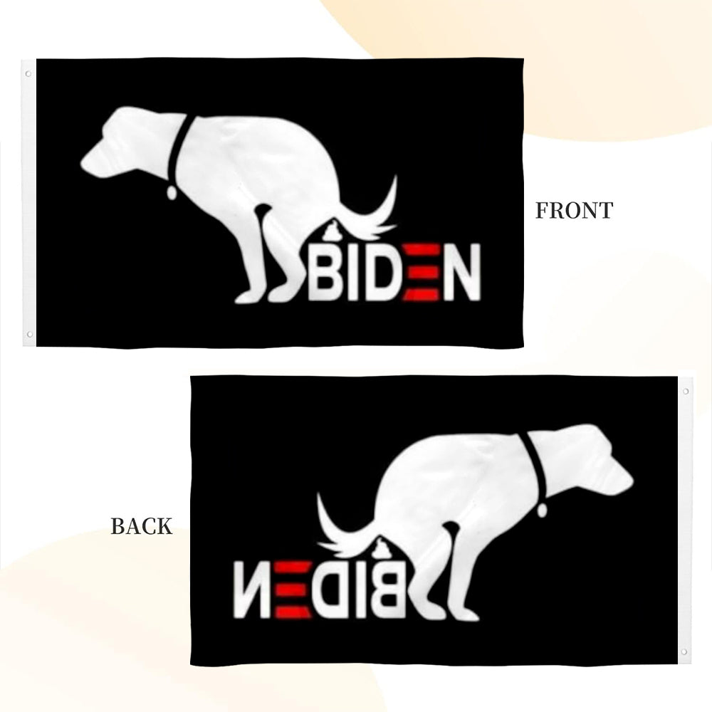 Biden Dog Crap B America flag 3x5ft banner man cave