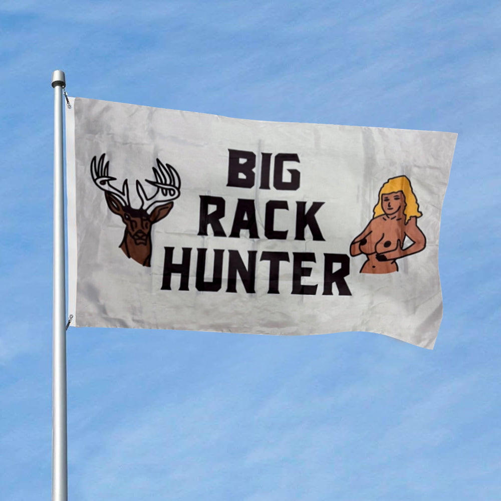 Big Rack Hunter flag 3x5ft banner man cave
